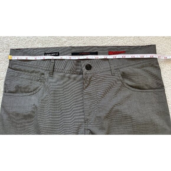Alberto Ceramica Pants Mens 32x34 Gray‎ Straight Leg Modern Fit Performance - Picture 9 of 14